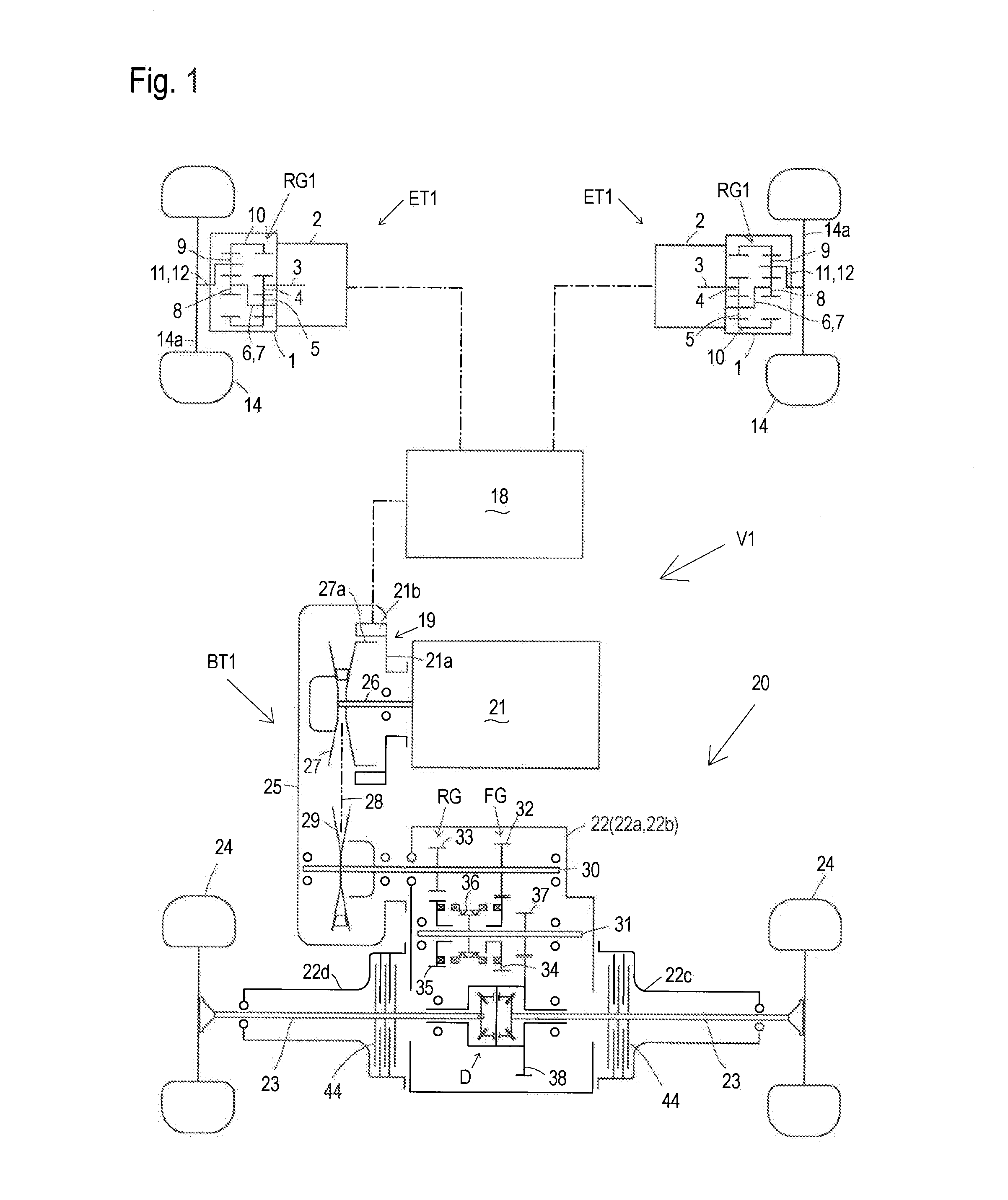 Vehicle With Electric Transaxle