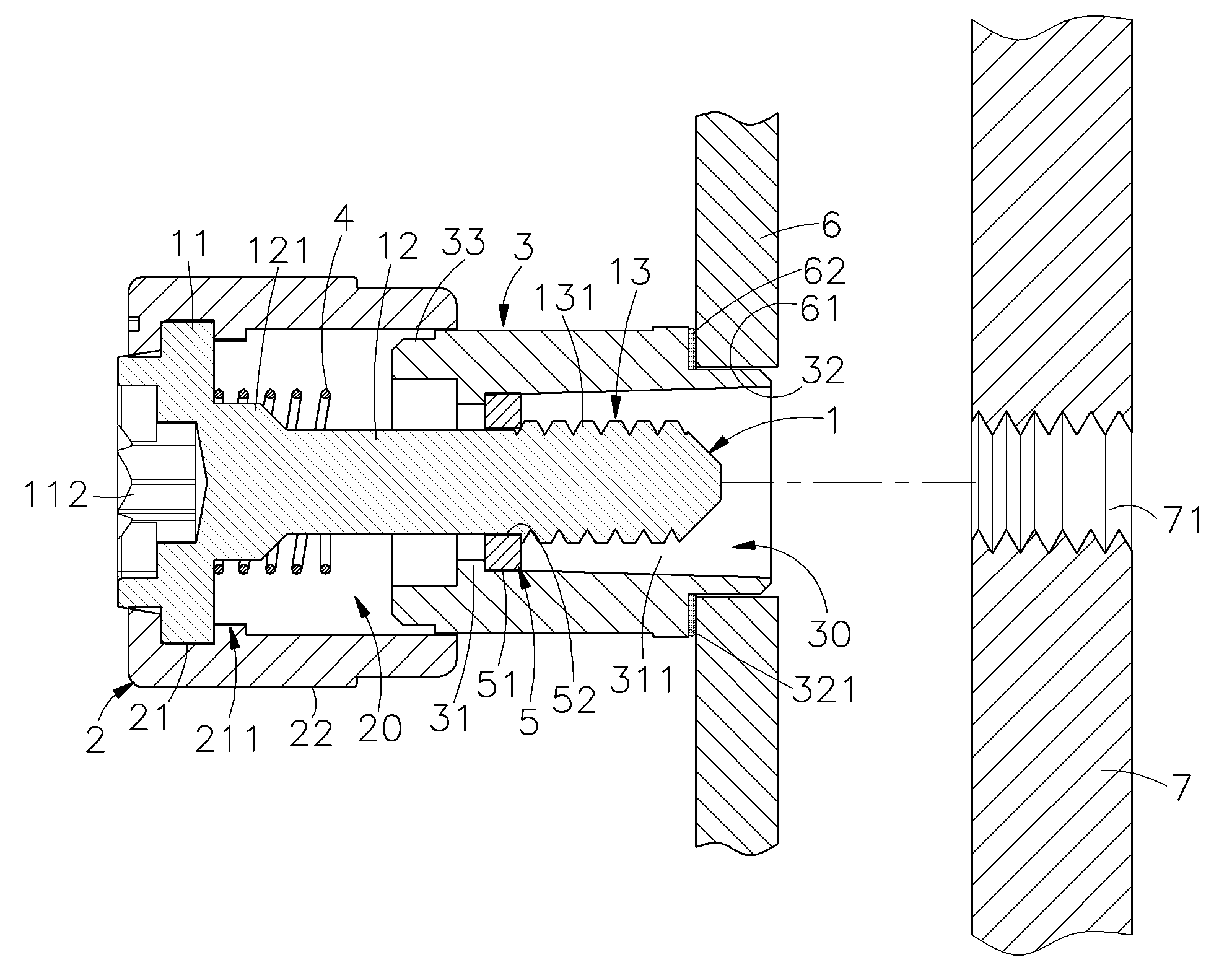 Fastener for joining metal plate members