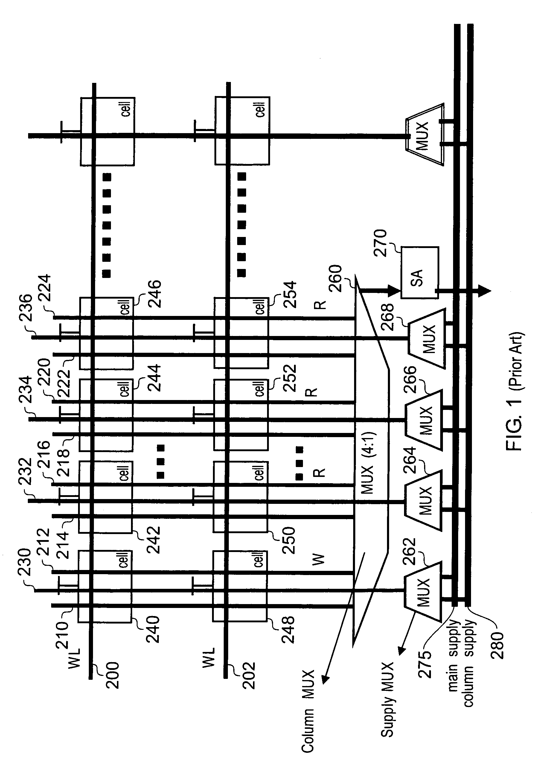 Memory device and method of operating such a memory device