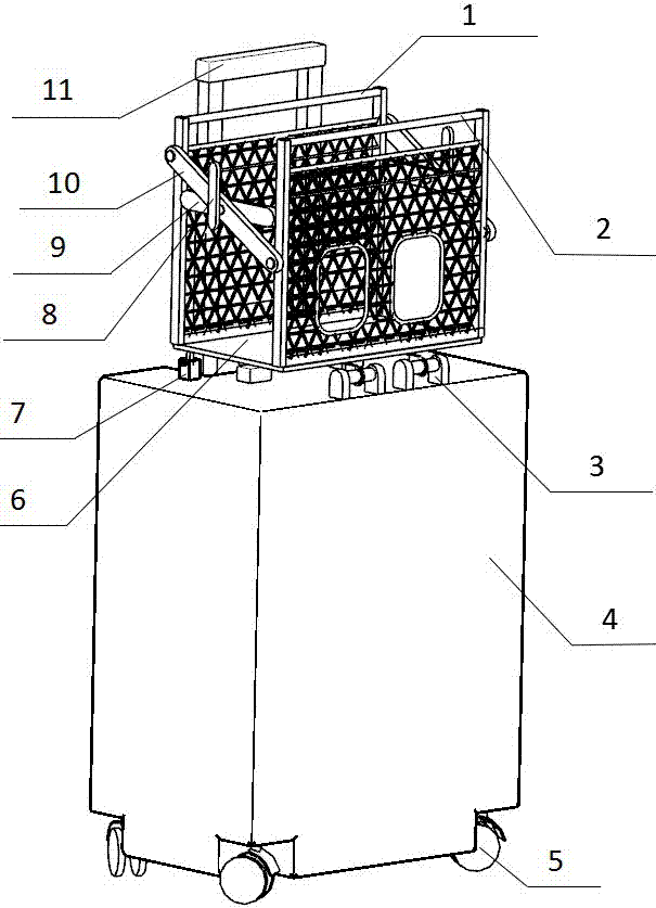 Novel luggage case with baby chair