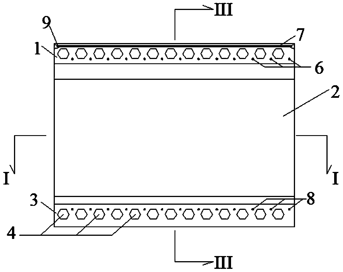 The method of using prestress to improve the integrity and durability of hollow slab frame bridge