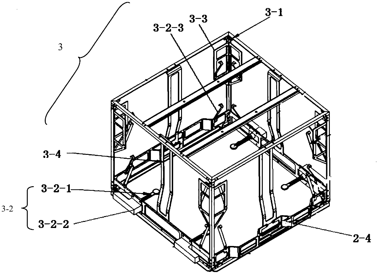 Cargo box loading and unloading device of logistics unmanned aerial vehicle warehouse and control method