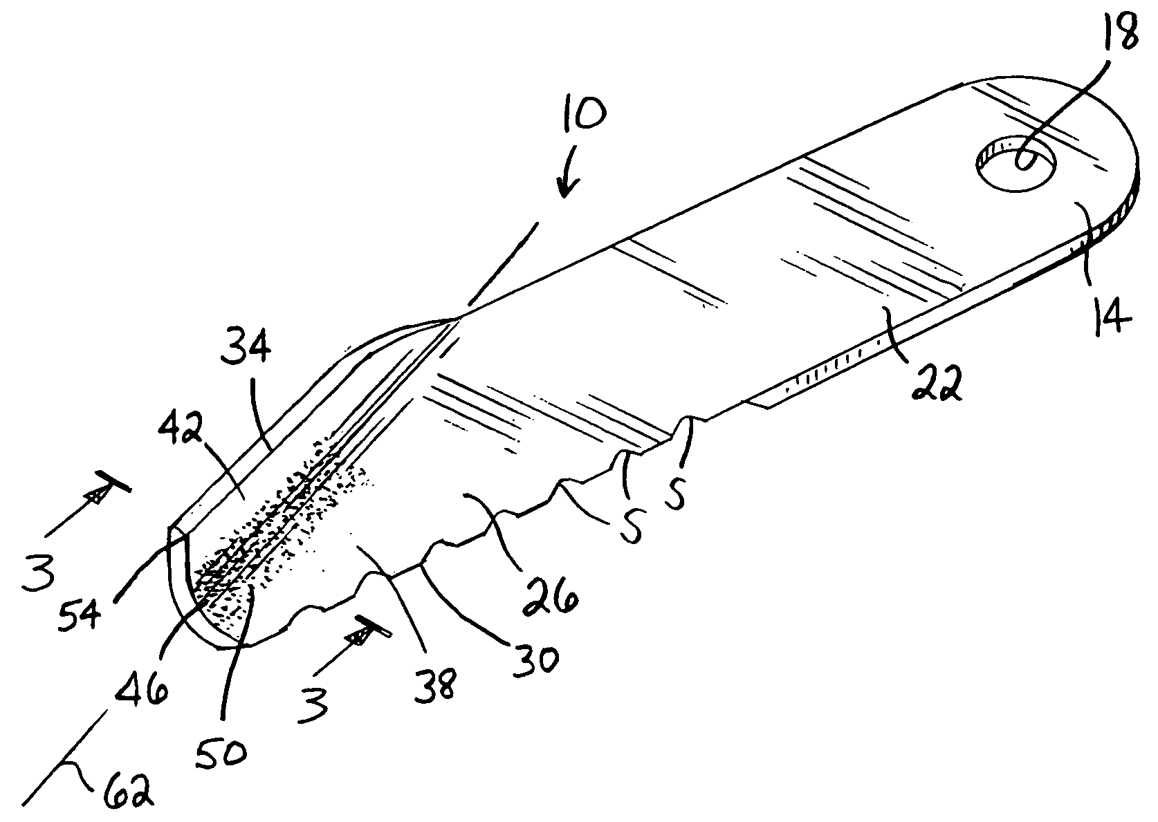 Wear resistant cutting blade