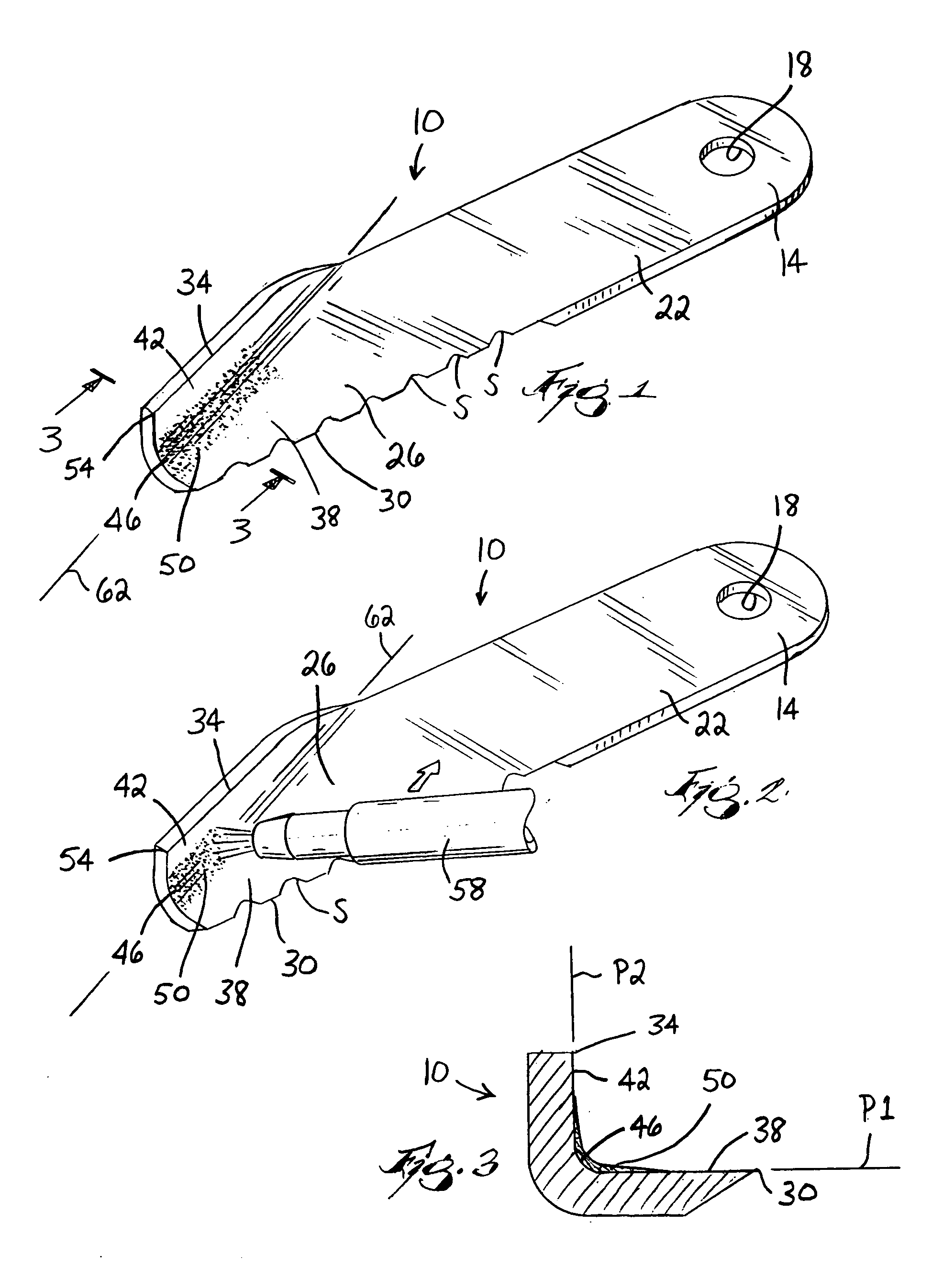 Wear resistant cutting blade