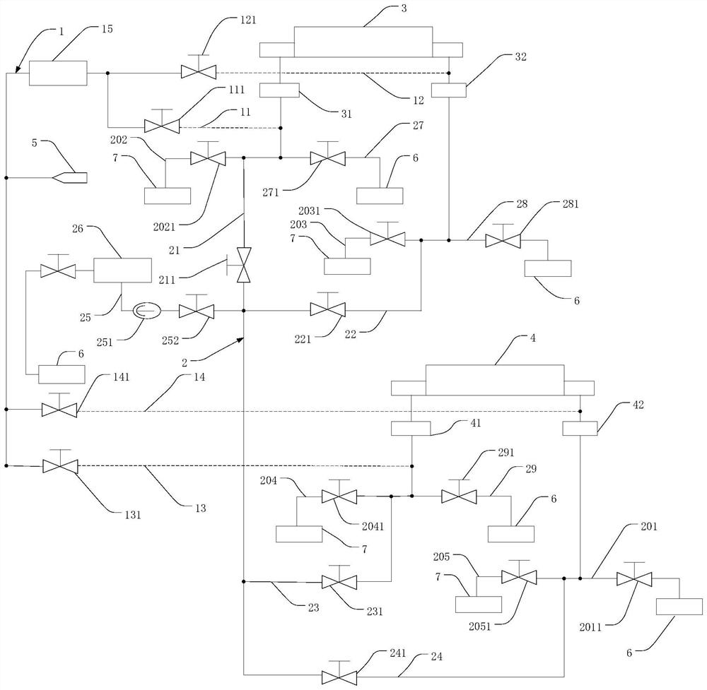 System and method for flushing drain tank of nuclear power station and equipment