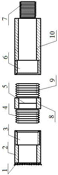 Coal sample extracting device for underground drilled hole of coal mine