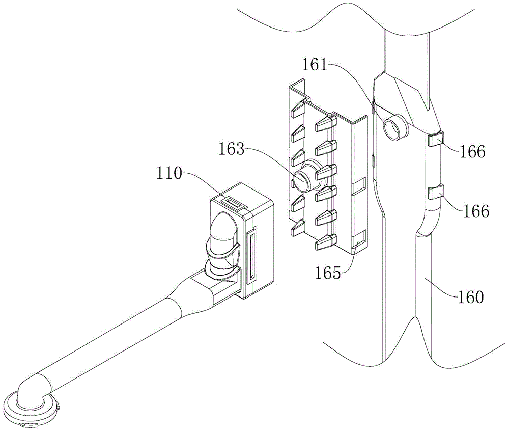 Spray arm water pipe assembly of dish-washing machine and dish-washing machine provided therewith