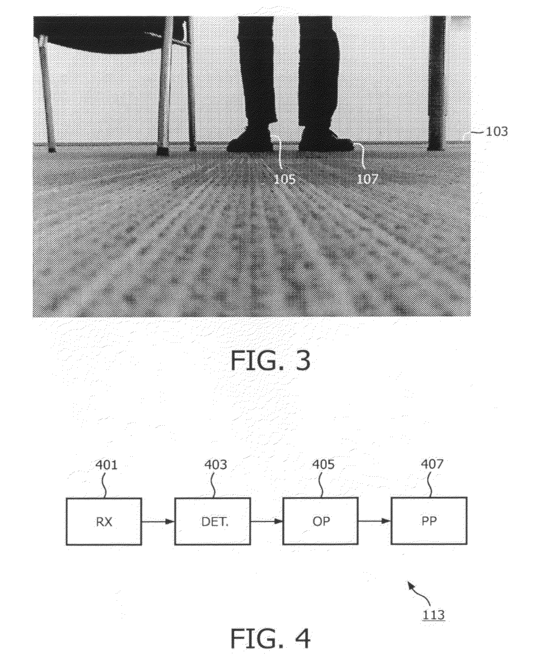 Determination of a position characteristic for an object