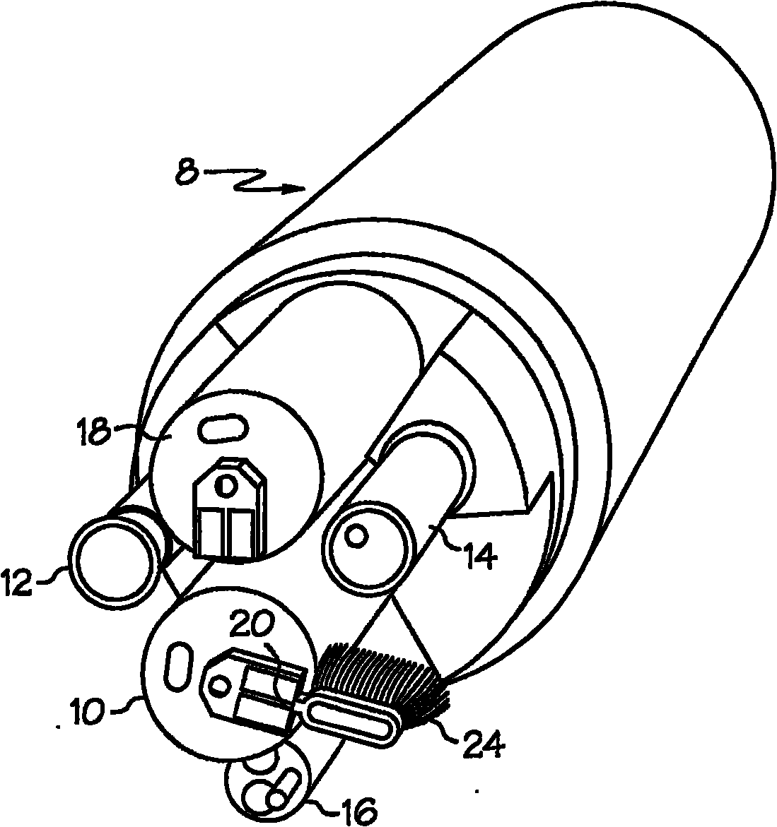 Device for cleaning water quality sensors