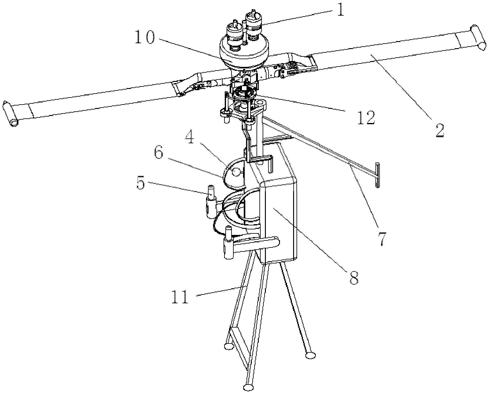 One-man flight vehicle capable of jetting at points of rotor blades