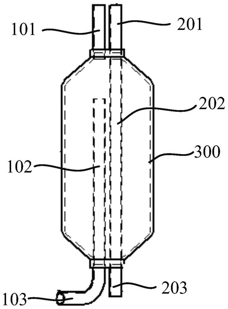 Liquid storage device and air conditioning system