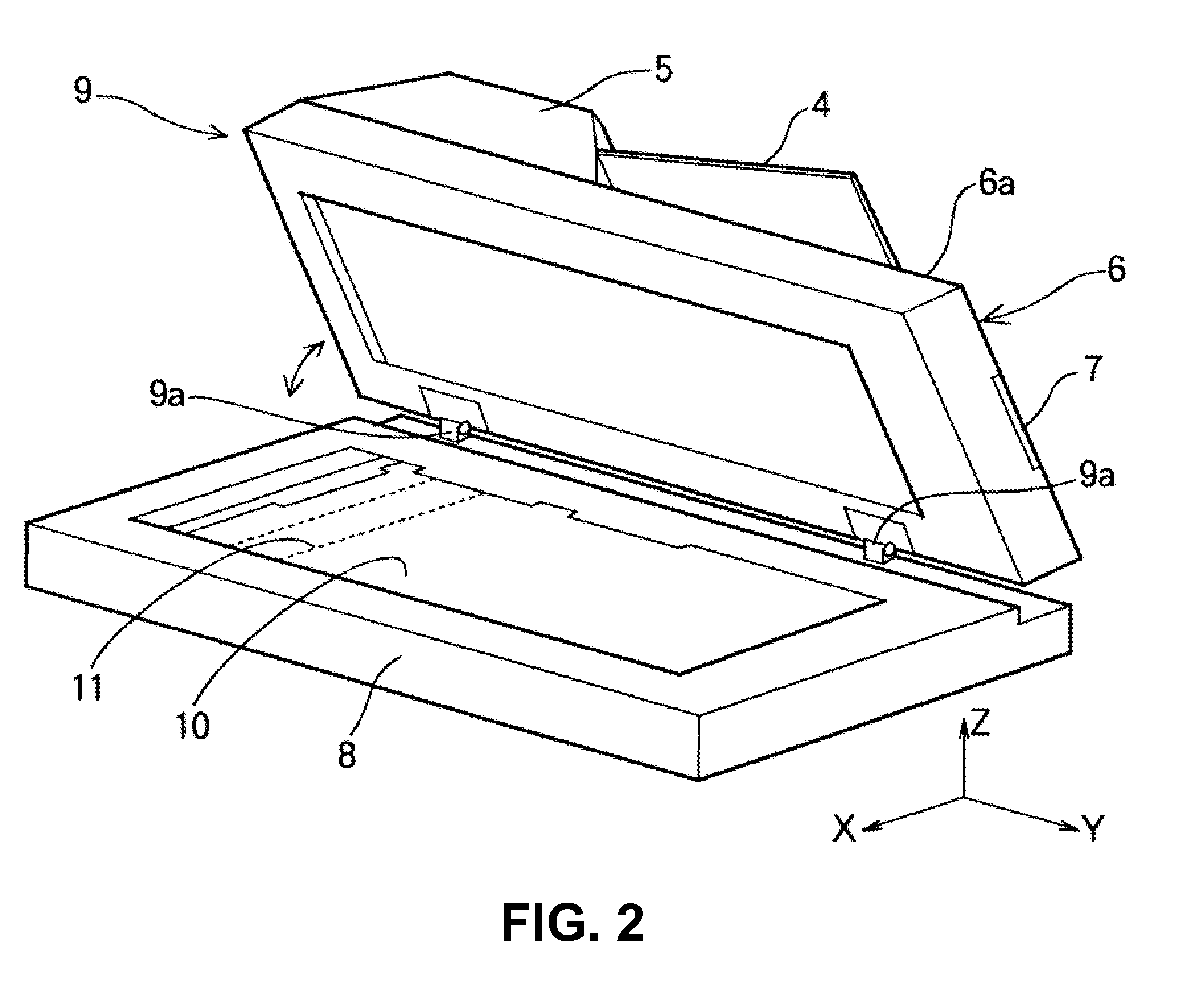 Medium mounting device, medium reading device, and multifunction product