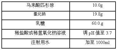 A kind of injection for treating non-Hodgkin's lymphoma and preparation method thereof