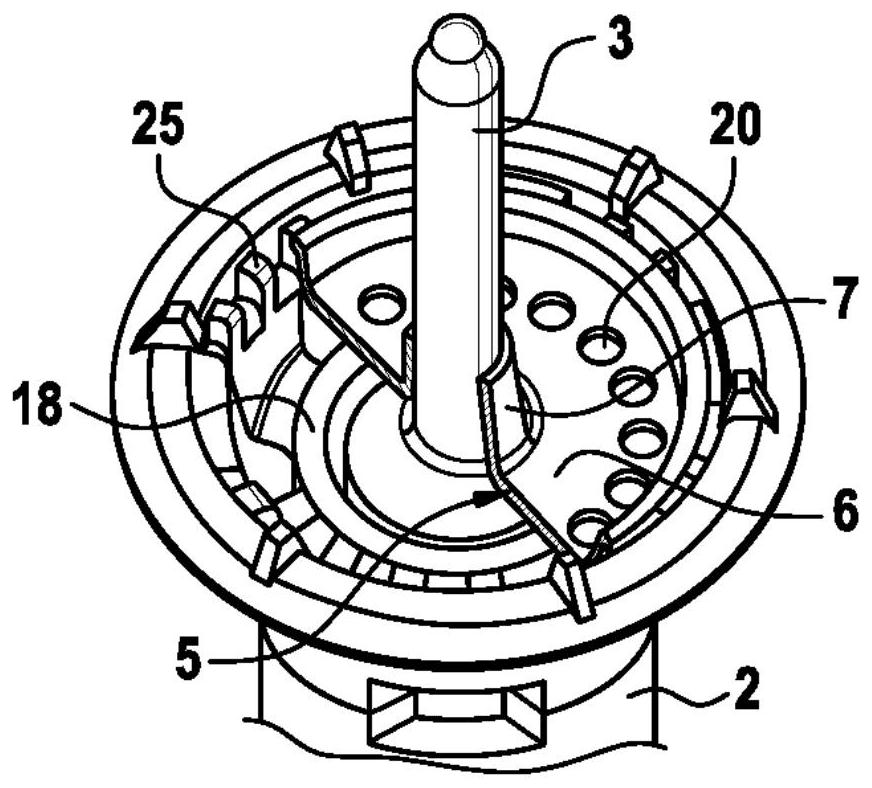 Device with axially clamped plunger for amplifying the input force