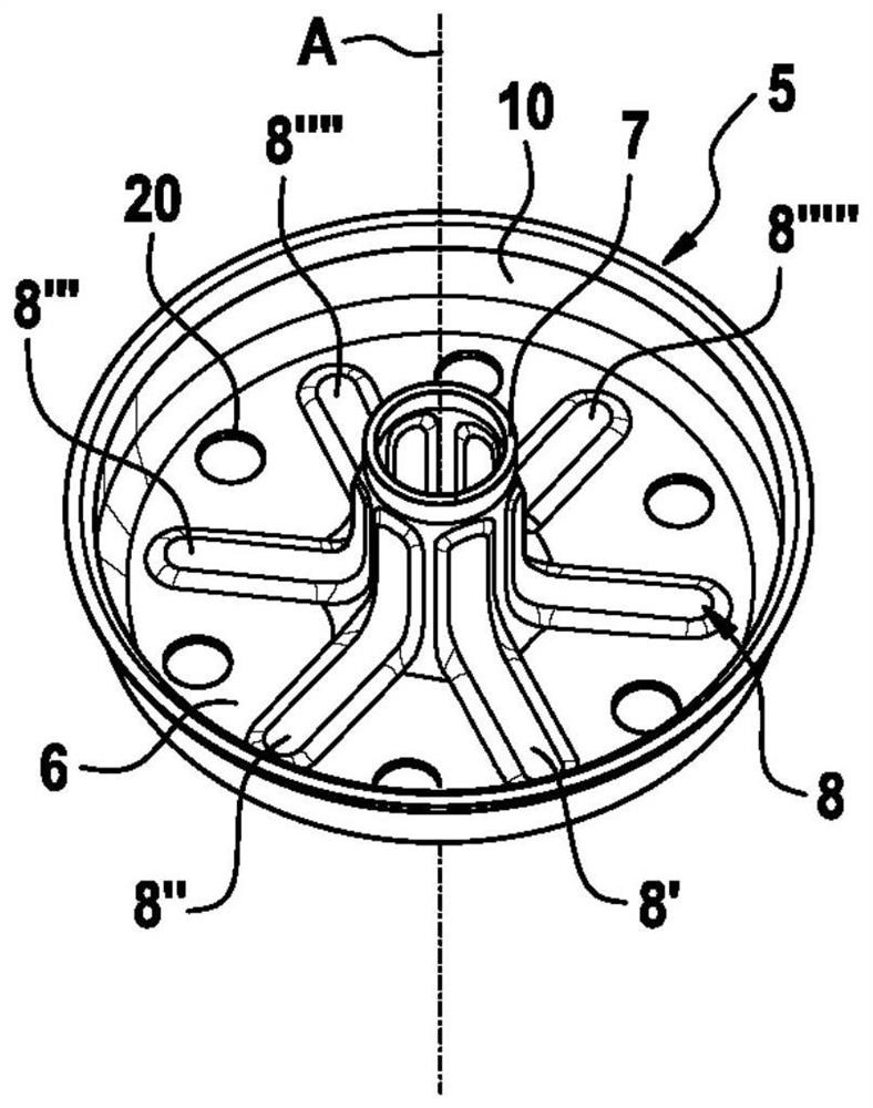 Device with axially clamped plunger for amplifying the input force