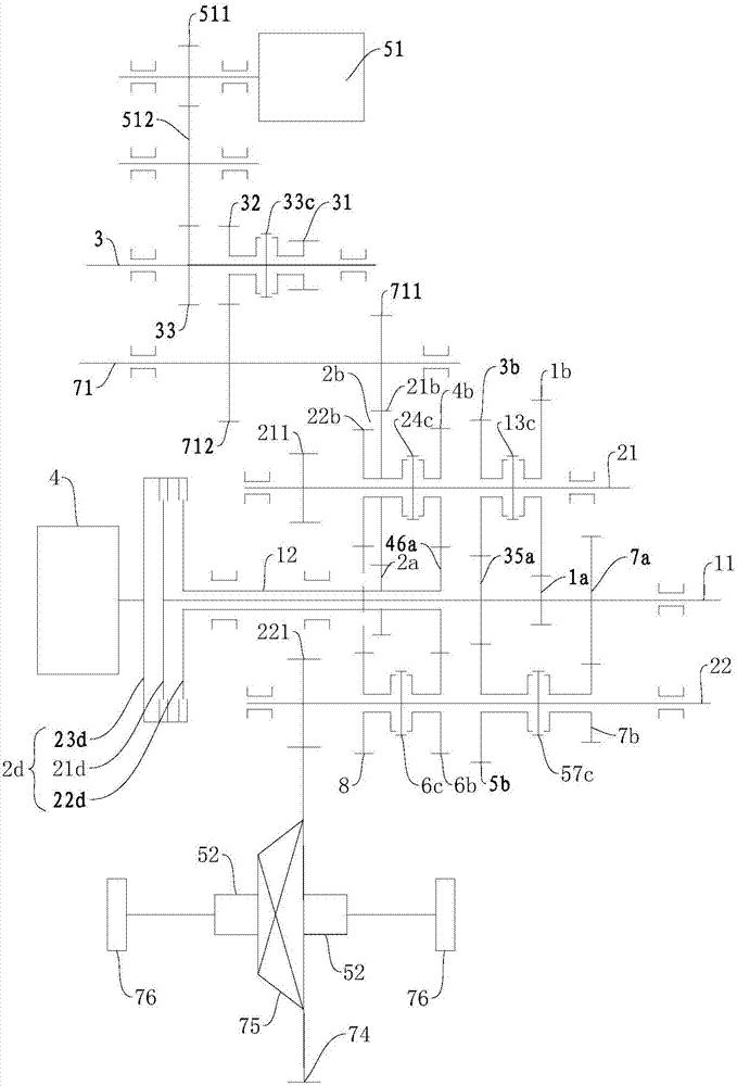 Power driving system and vehicle