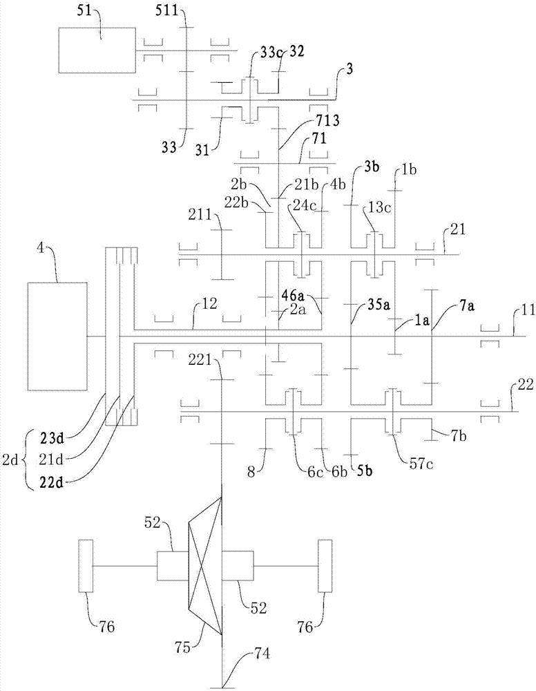 Power driving system and vehicle