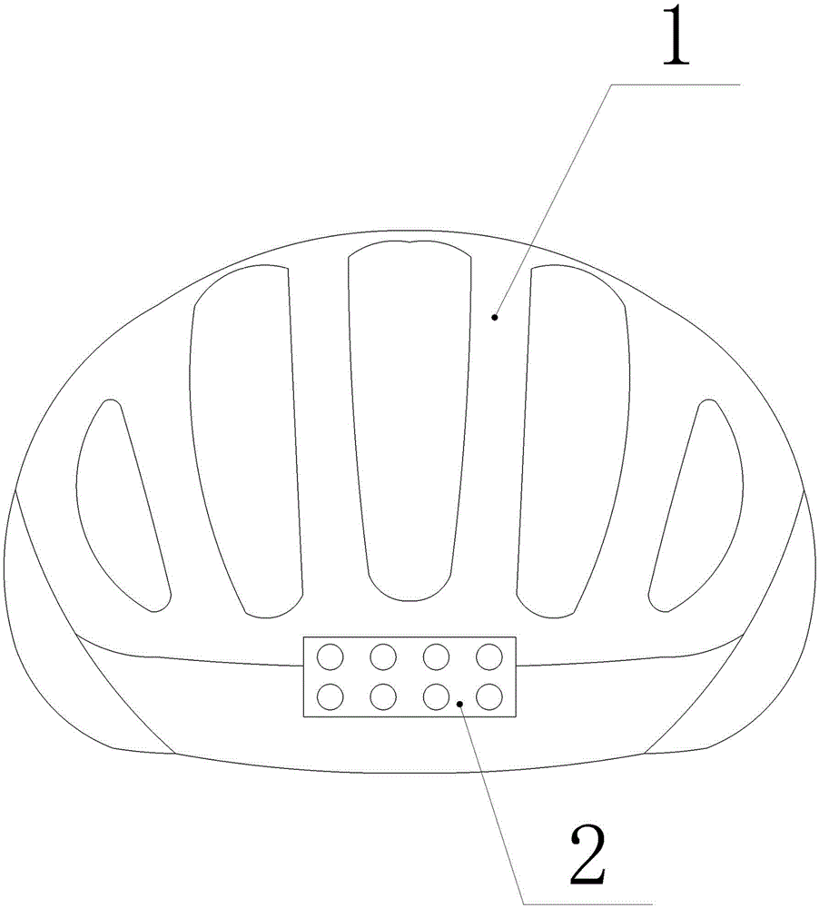 Safety helmet for bicycle night driving