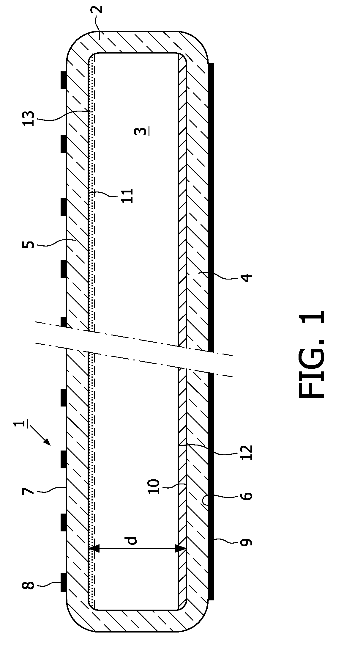 Discharge lamp comprising uv-phosphor