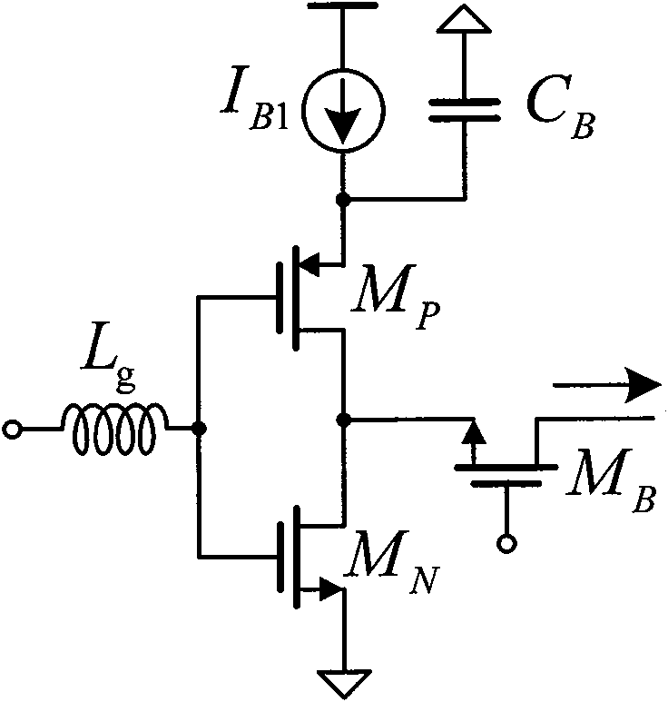 Full-difference CMOS ultra wide band low-noise amplifier