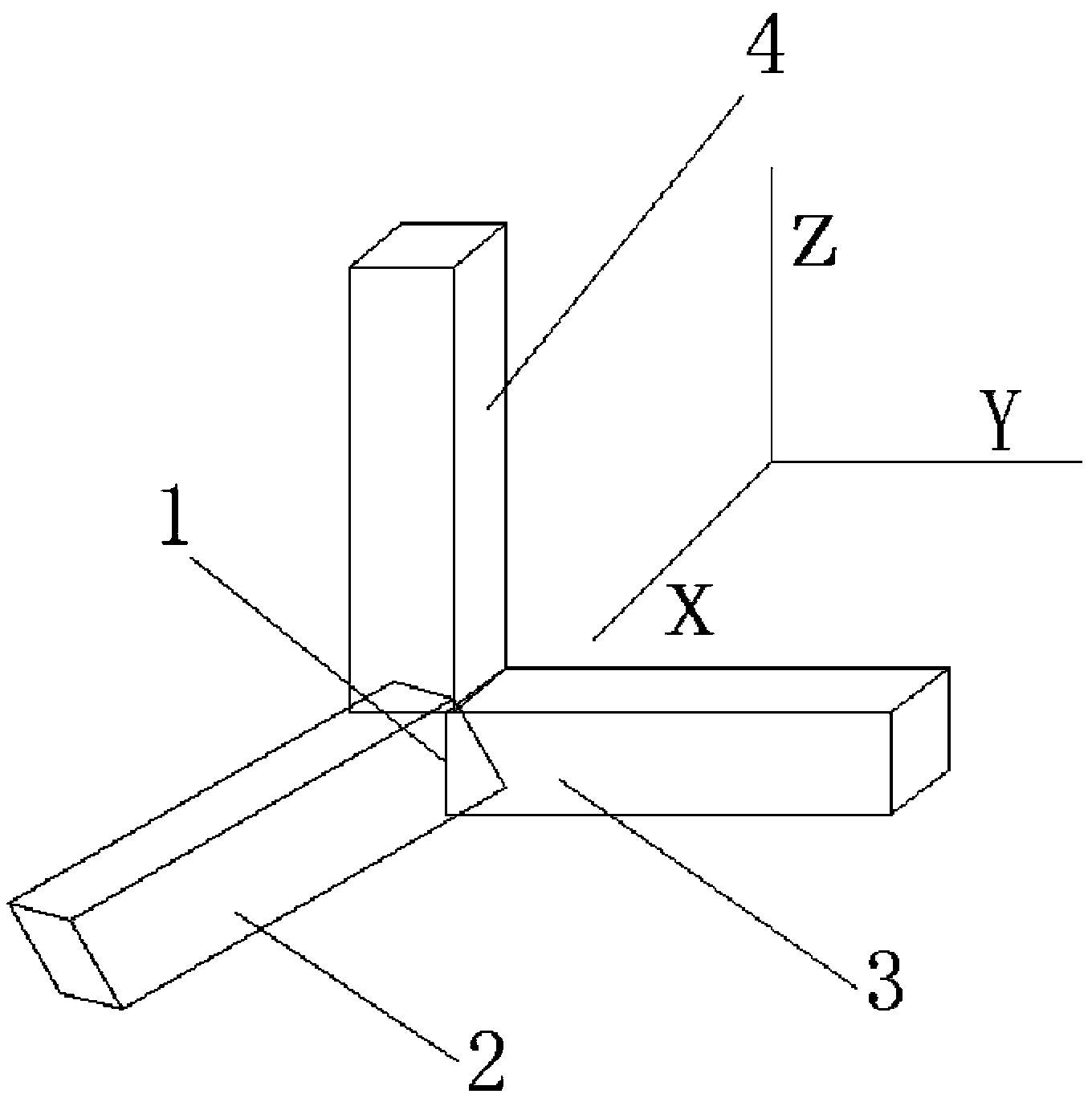 A three-component fiber grating vibration sensor