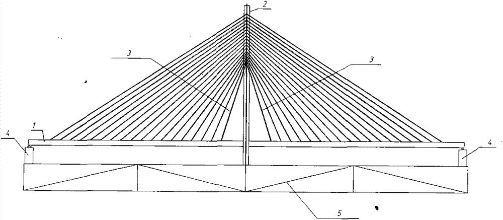 Single tower cable-stayed bridge model test system based on damage identification