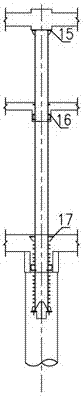 Connection structure for wide-range adjacent connection of existing transfer stations and construction method