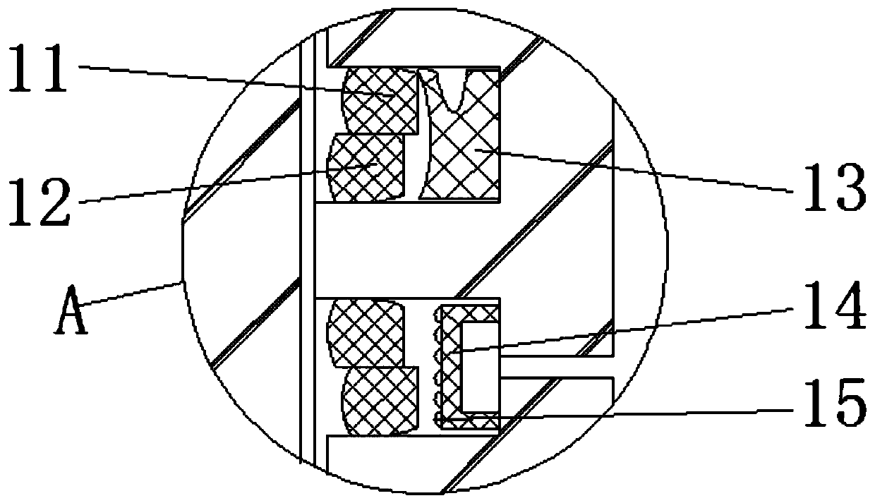 Combined piston sealing element