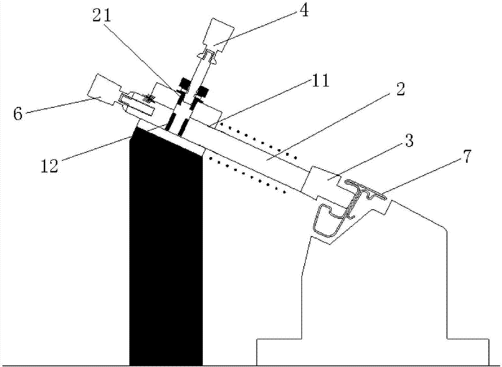 Vehicle window guide rail detection tooling and vehicle door detection rack