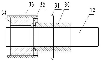 Cutting knife climbing rod with unchanged climbing angle for rubber tree tapping machine