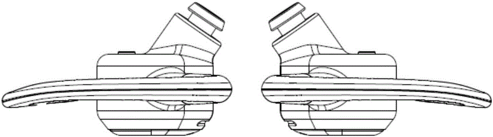 Wireless Bluetooth headset of which signal antennas are built in ear hooks