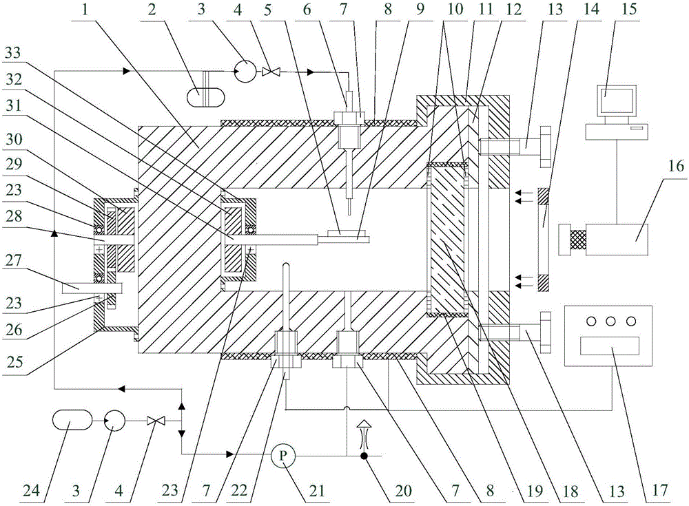 Experimental device for measuring dynamic contact angle under high-temperature and high-pressure environments