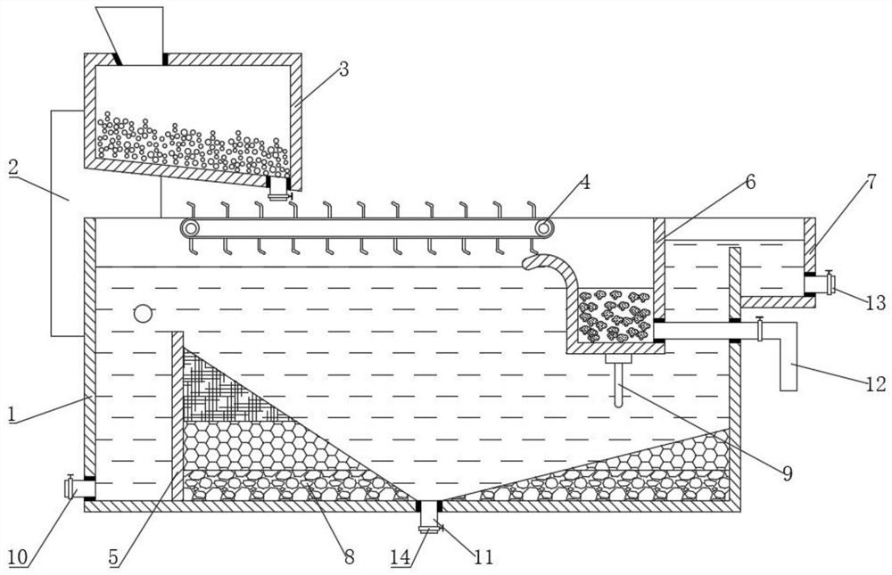 Recycling device for electroplating wastewater treatment