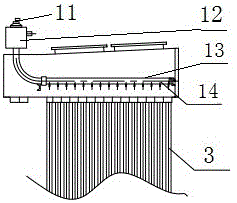 Oblate bag type dust collector