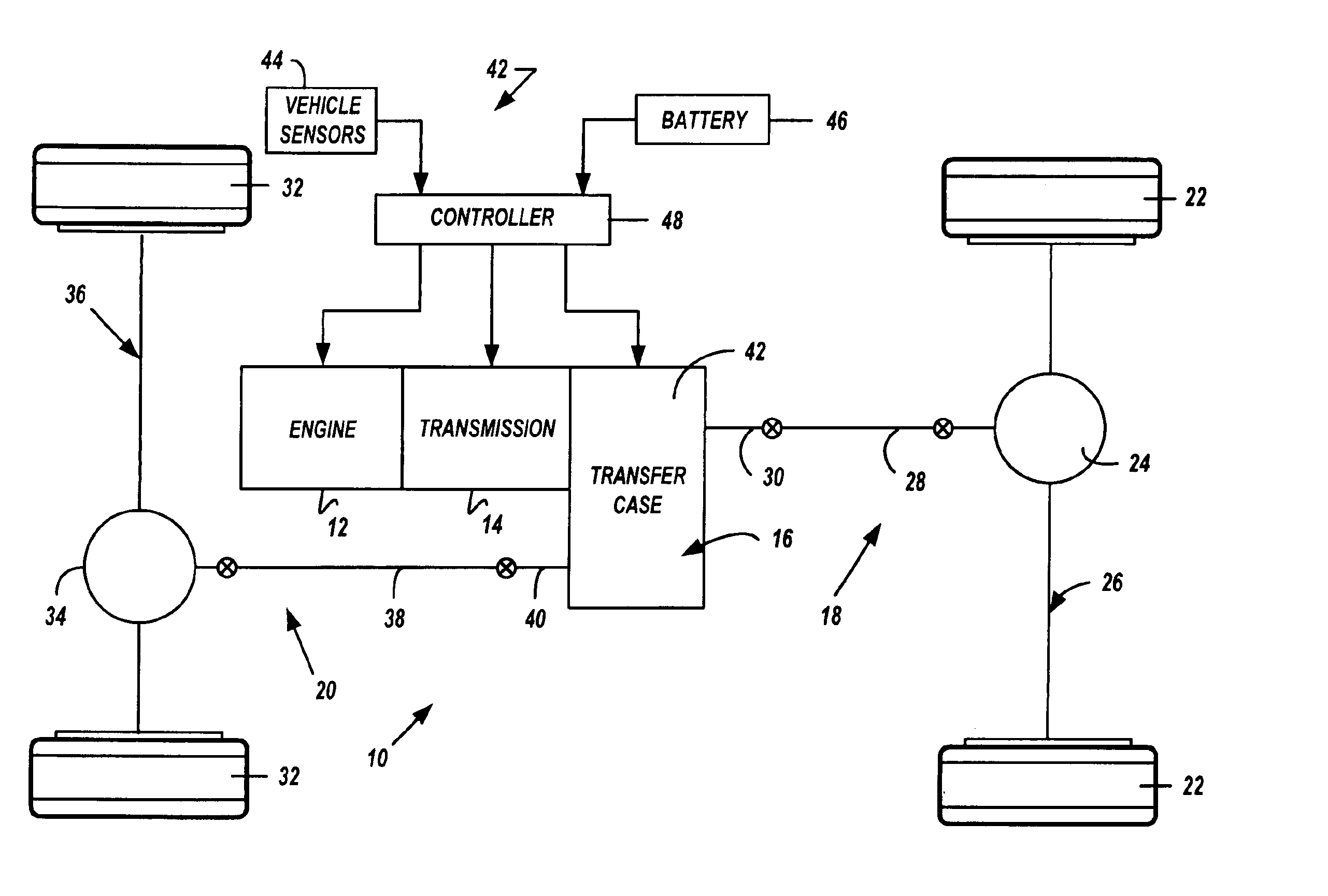 Transfer case for hybrid vehicle