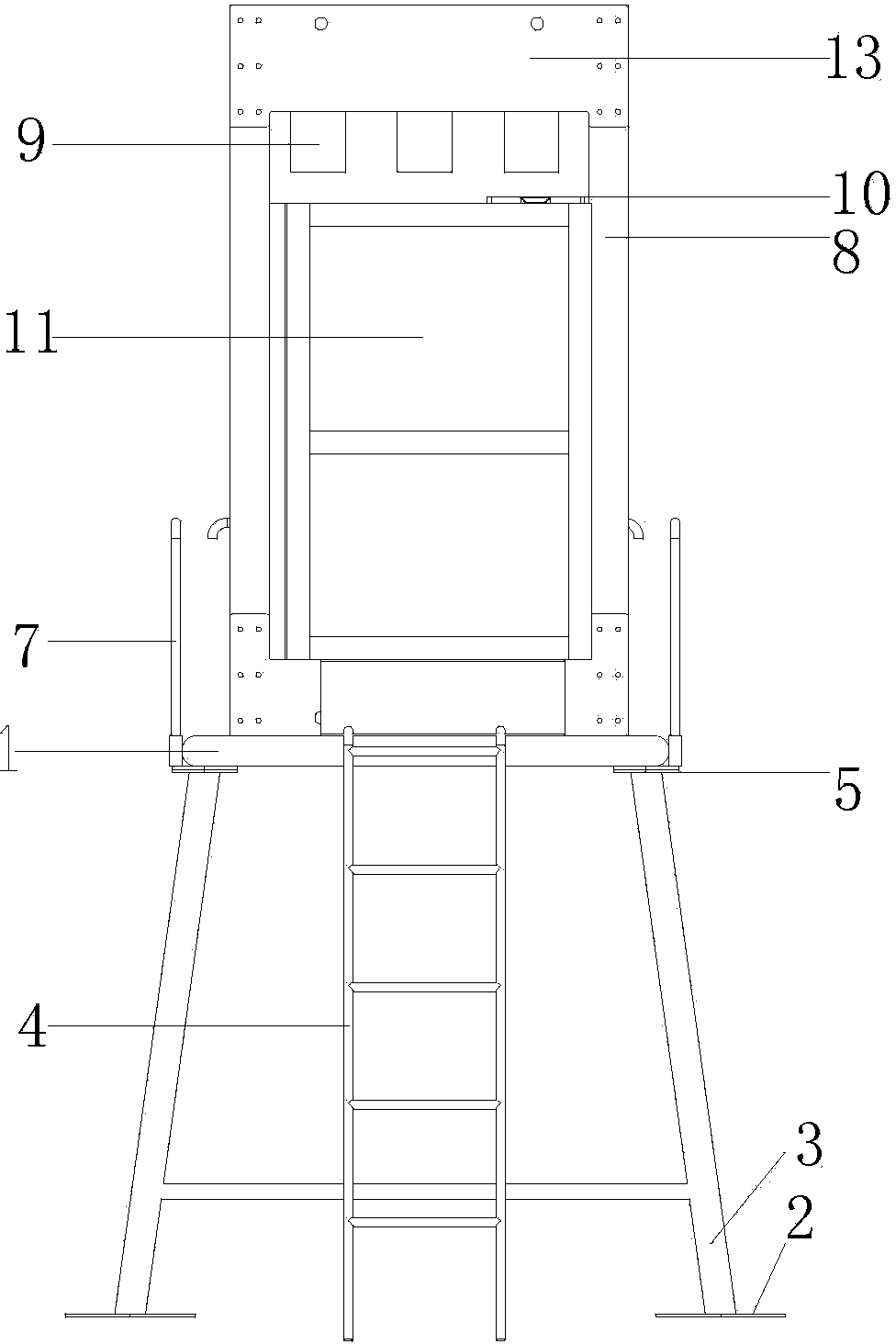 Stimulated comprehensive experimental device for anchorage construction of anchor bolt support