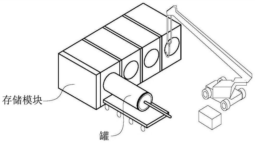 Nuclear waste storage tank