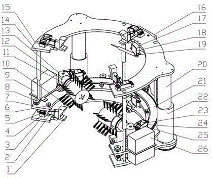 A high-voltage line insulator detection and cleaning robot