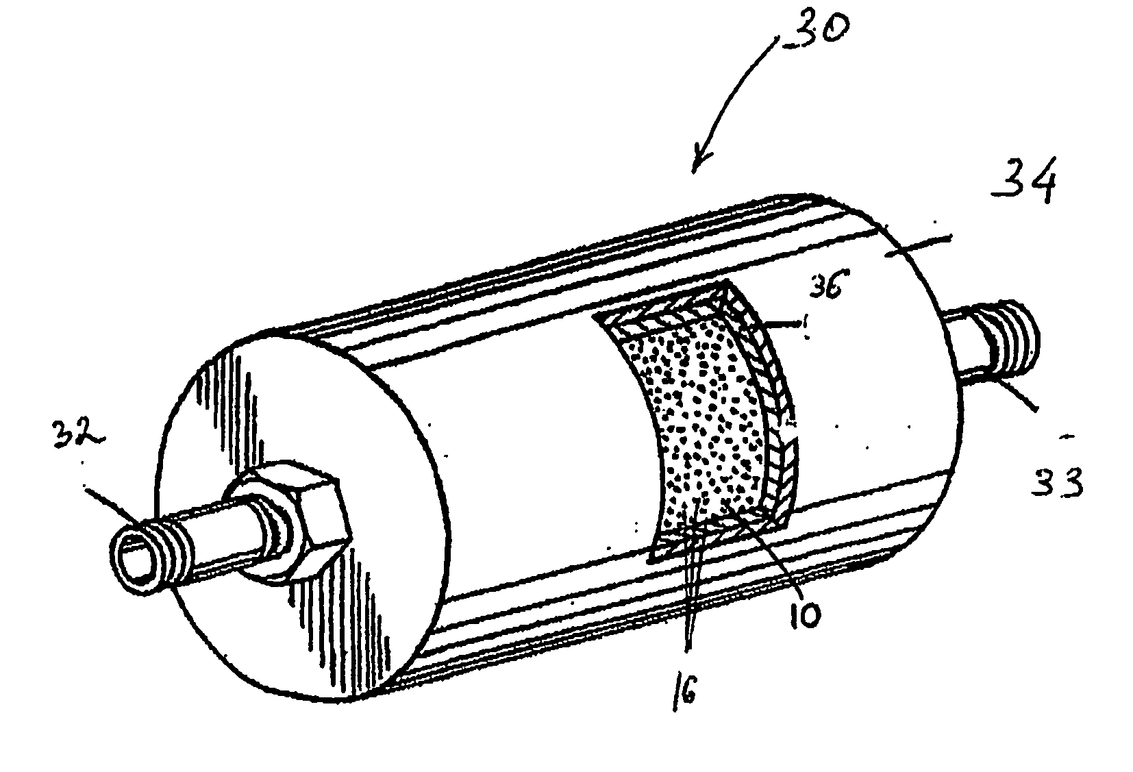 Apparatus and method for purification of corrosive gas streams