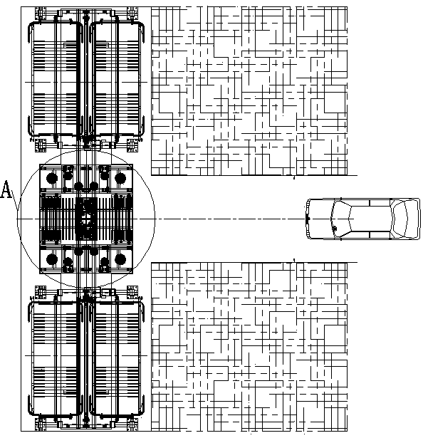 Conveying-type comb vertical circulation parking method