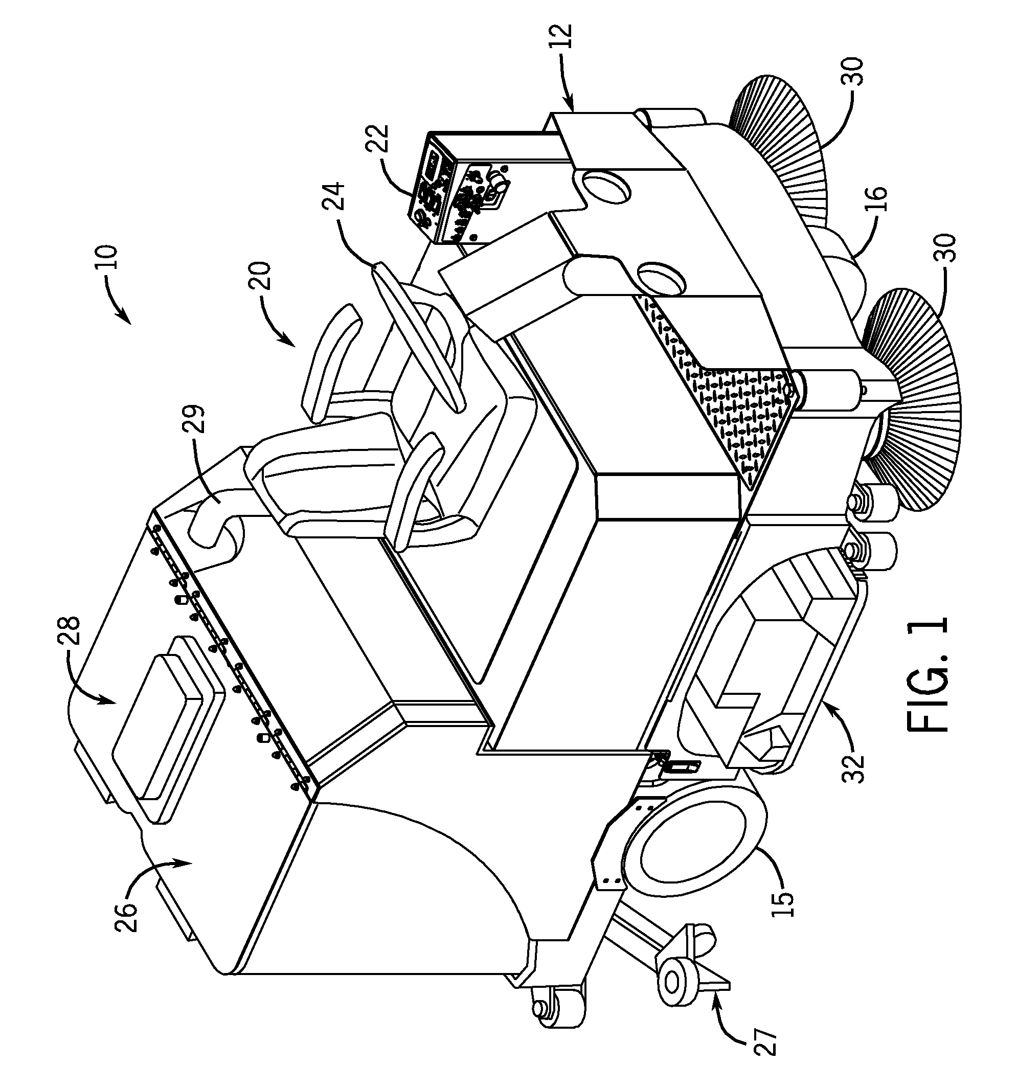 Fluid heating system for a cleaning device