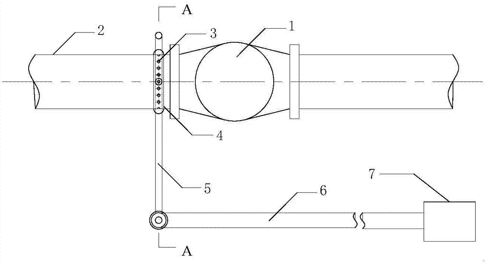 Ventilating method capable of effectively inhibiting pipeline valve cavitation erosion