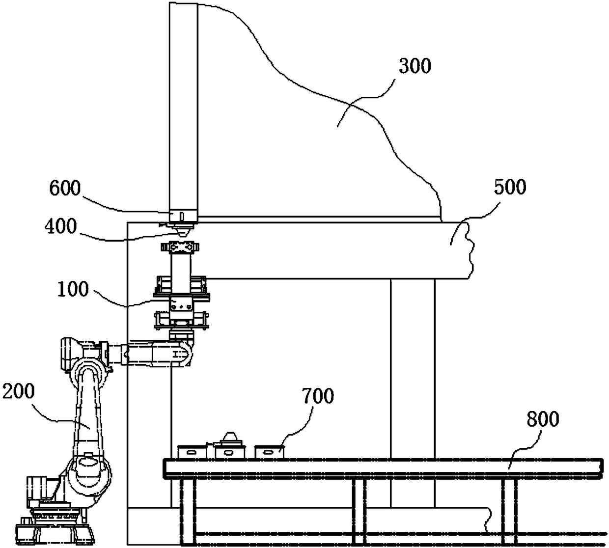 Multifunctional dismounting and mounting device for container semi-automatic twist lock