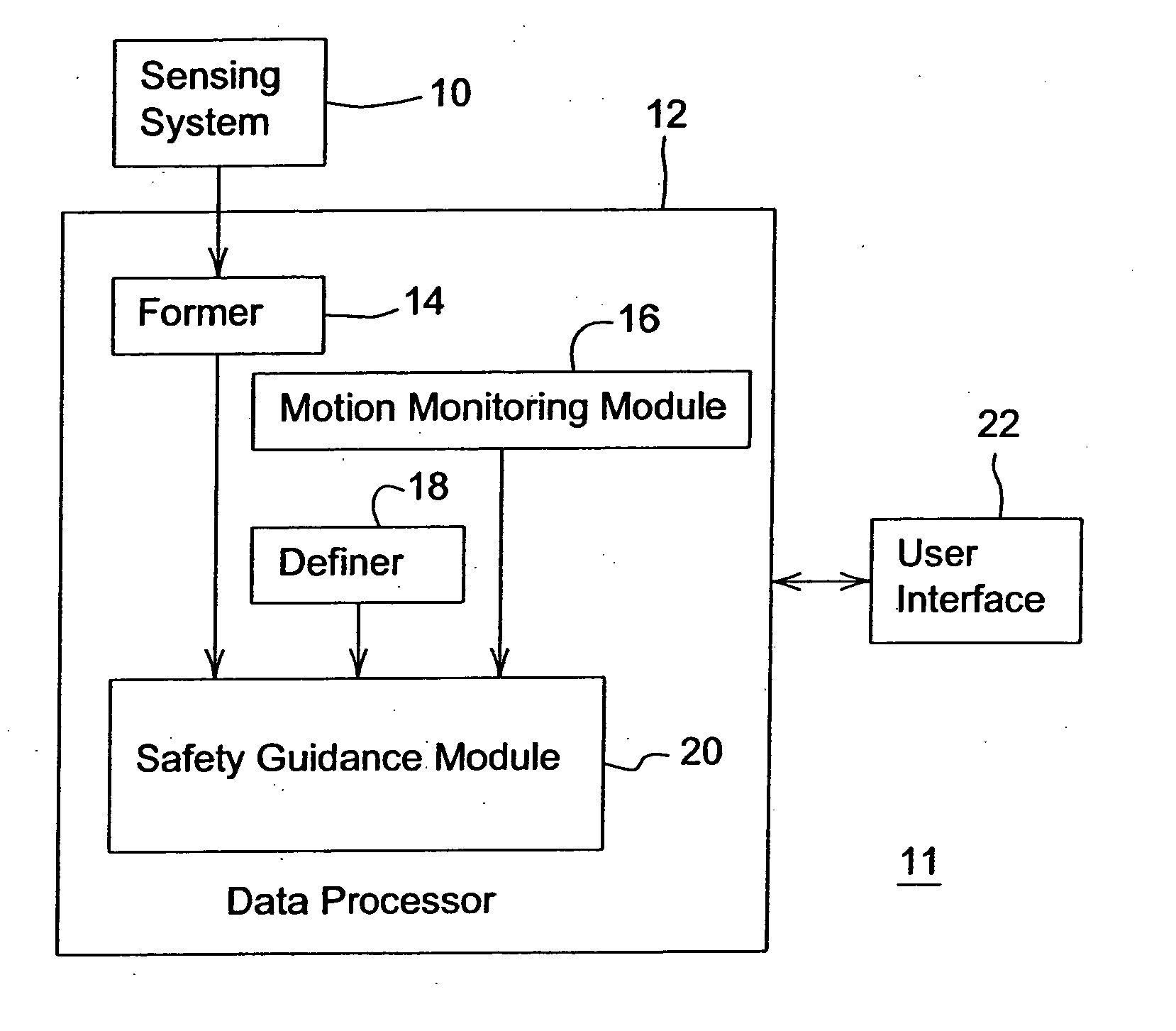 System and method for providing a safety zone associated with a vehicle