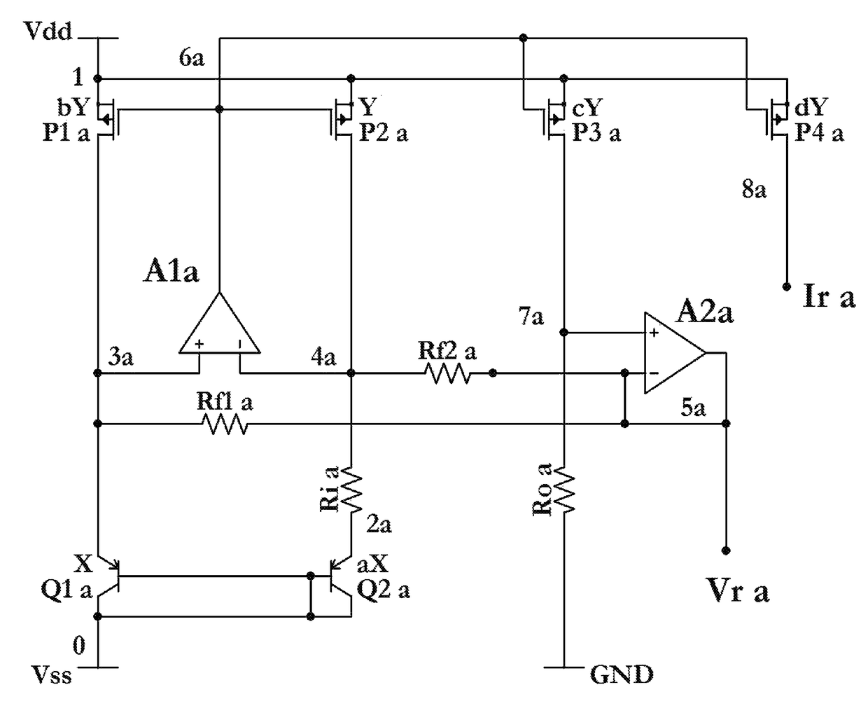 Ultra-low power and ultra-low voltage bandgap voltage regulator device and method thereof