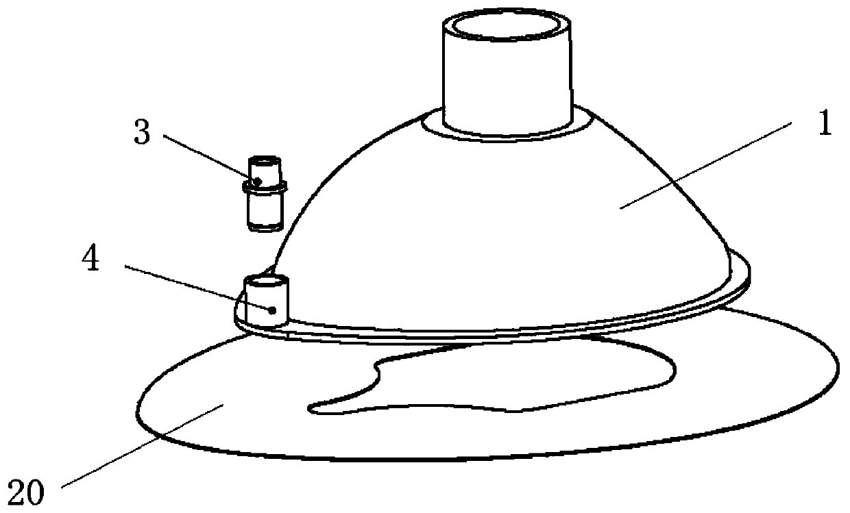 Anaesthetic mask adopting air bag manufactured by unique method as air cushion and manufacturing method thereof