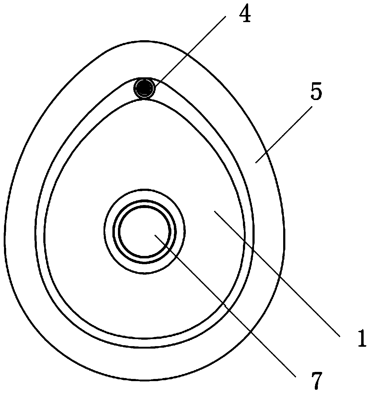 Anaesthetic mask adopting air bag manufactured by unique method as air cushion and manufacturing method thereof