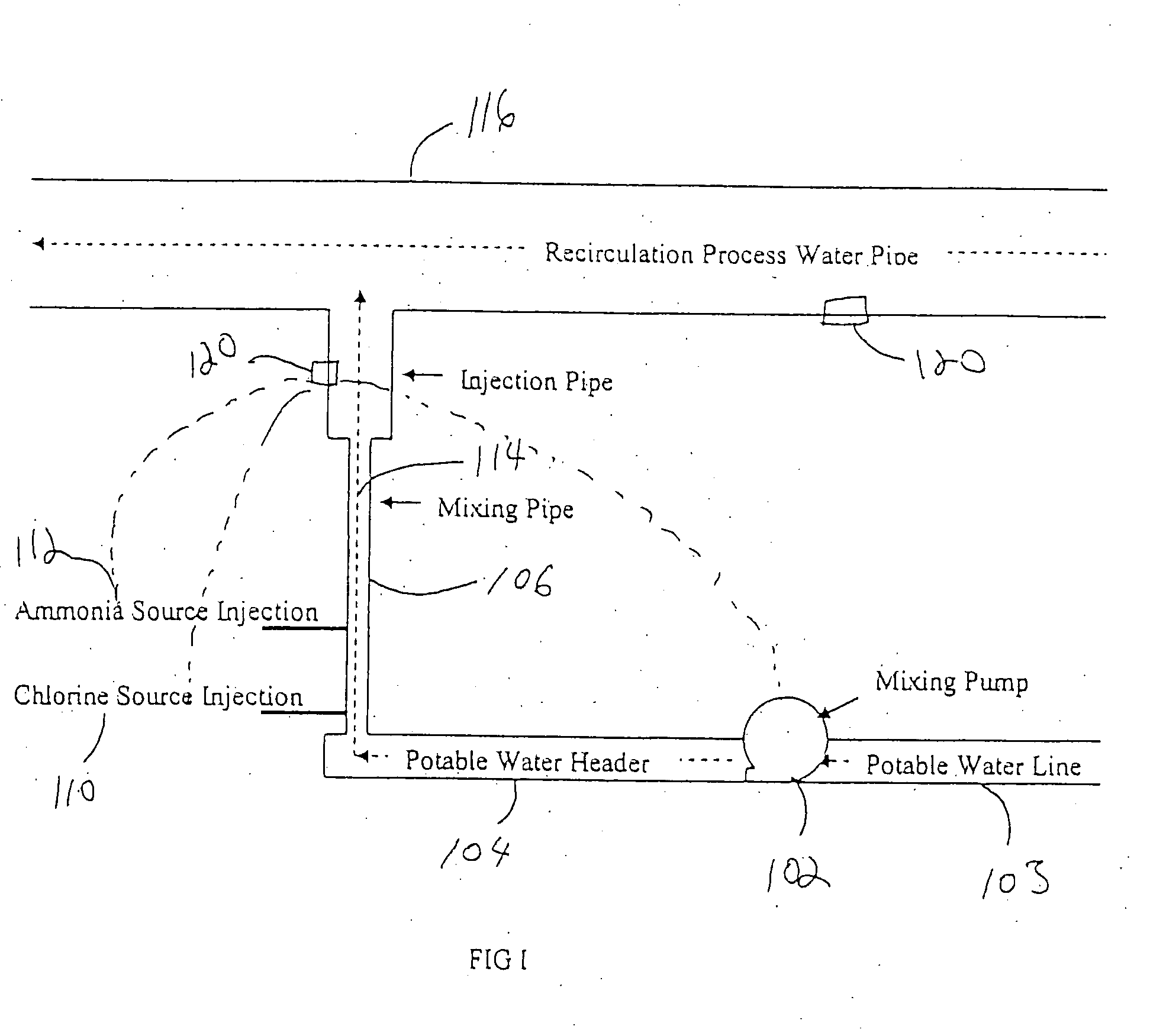 Method and apparatus for the production and delivery of monochloramine into water streams