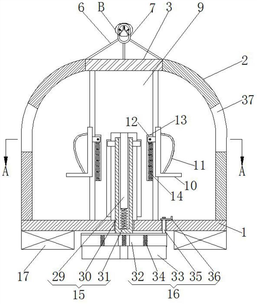 Offshore facility personnel shuttling and transferring hanging basket device and using method thereof