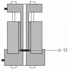 Device and method for testing electric conductivity of powder material and impedance of membrane electrode